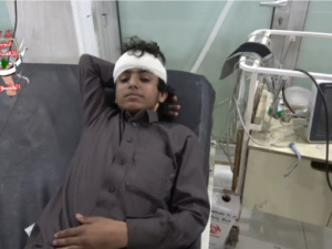 إستشهاد وإصابة 6 مدنيين بقصف صاروخي للمليشيات الحوثية على محطة وقود في مديرية عين