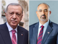 الرئيس الزُبيدي يهنئ الرئيس رجب طيب أردوغان بمناسبة إعادة انتخابه رئيساً لجمهورية تركيا لفترة رئاسية جديدة